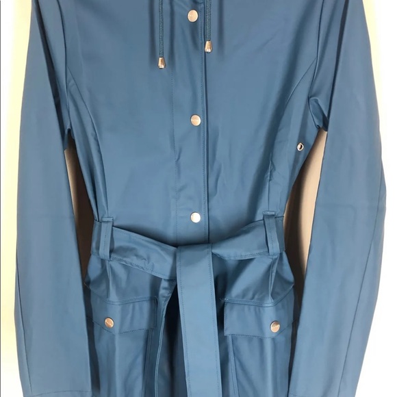 RAINS Curve Rain Jacket Blue XXS/XS NWT - Picture 8 of 9